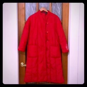 Handmade vintage long winter coat